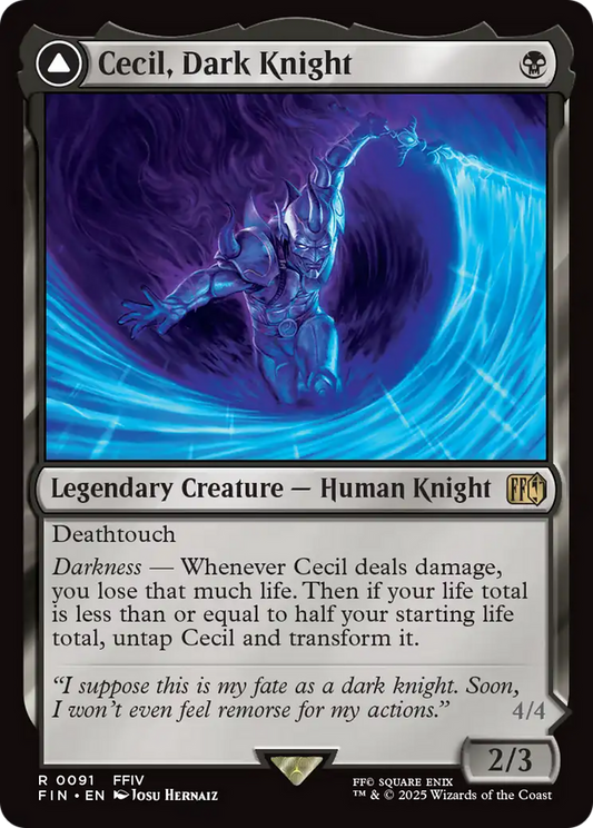Cecil, Dark Knight // Cecil, Redeemed Paladin (FIN-091) - FINAL FANTASY Foil