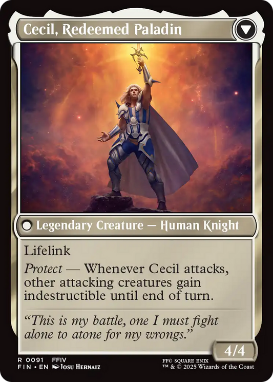 Cecil, Dark Knight // Cecil, Redeemed Paladin (FIN-091) - FINAL FANTASY