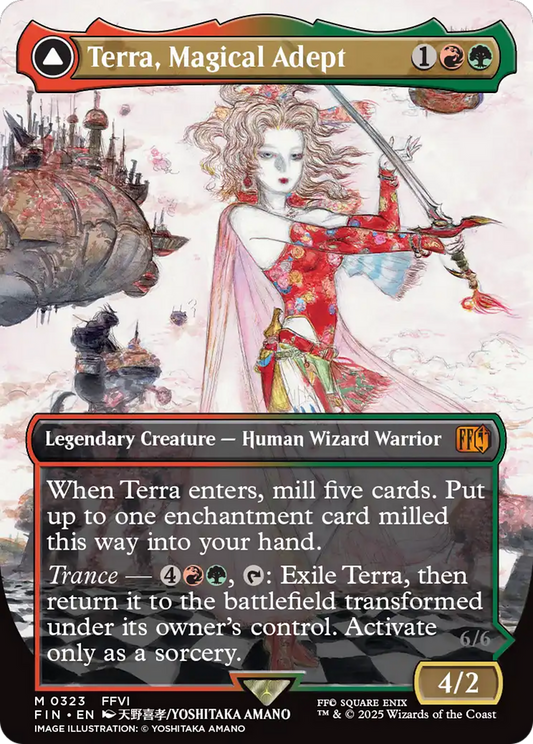 Terra, Magical Adept (Borderless) (FIN-323) - FINAL FANTASY Foil