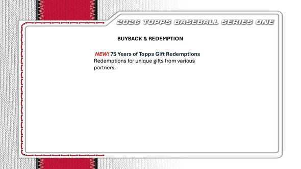 2026 Series 1 Topps Baseball Mega Box - 75th Anniversary