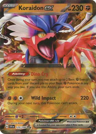 Koraidon ex 125/198  - Holofoil SV01 Scarlet & Violet Base Set - Double Rare