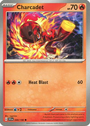 Charcadet 040/198  - Reverse Holofoil SV01 Scarlet & Violet Base Set - Common