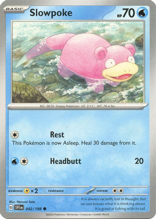 Slowpoke 042/198  SV01 Scarlet & Violet Base Set - Common
