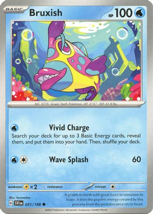 Bruxish 051/198 SV01 Scarlet & Violet Base Set - Common
