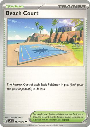Beach Court 167/198  SV01 Scarlet & Violet Base Set - Uncommon