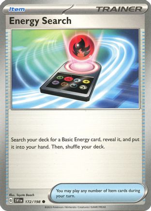 Energy Search 172/198 - Reverse Holofoil SV01 Scarlet & Violet Base Set - Common