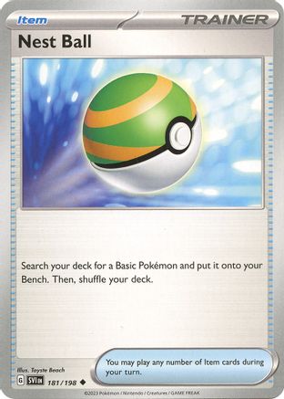 Nest Ball 181/198  - Reverse Holofoil SV01 Scarlet & Violet Base Set - Uncommon