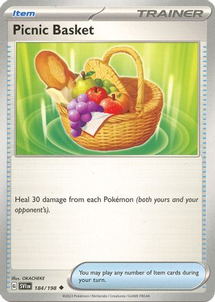 Picnic Basket 184/198  - Reverse Holofoil SV01 Scarlet & Violet Base Set - Uncommon