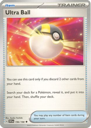 Ultra Ball 196/198  - Reverse Holofoil SV01 Scarlet & Violet Base Set - Uncommon