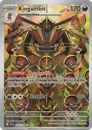 Kingambit 220/198  - Holofoil SV01 Scarlet & Violet Base Set - Illustration Rare