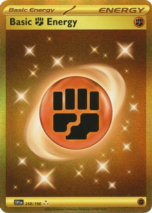 Basic Fighting Energy 258/198  - Holofoil SV01 Scarlet & Violet Base Set - Hyper Rare