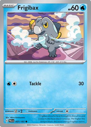 Frigibax 057/193  - Reverse Holofoil SV02 Paldea Evolved - Common