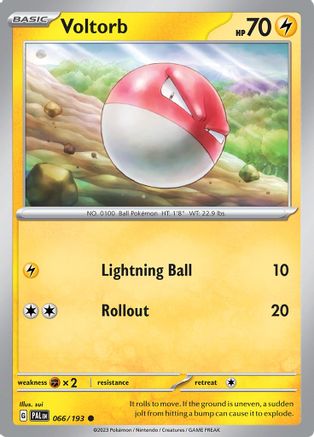 Voltorb 066/193  - Reverse Holofoil SV02 Paldea Evolved - Common