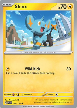 Shinx 069/193 - Reverse Holofoil SV02 Paldea Evolved - Common