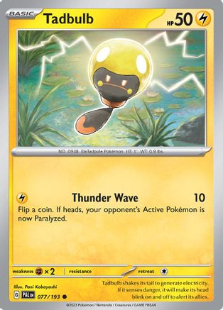 Tadbulb 077/193 - Reverse Holofoil SV02 Paldea Evolved - Common
