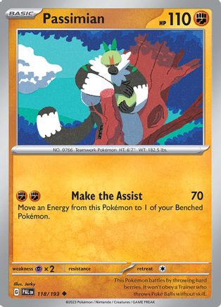 Passimian 118/193  - Reverse Holofoil SV02 Paldea Evolved - Uncommon