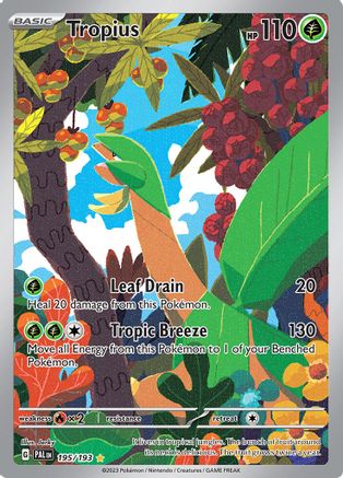 Tropius 195/193  - Holofoil SV02 Paldea Evolved - Illustration Rare