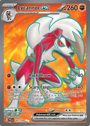 Lycanroc ex 241/193  - Holofoil SV02 Paldea Evolved - Ultra Rare