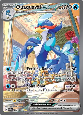 Quaquaval ex 260/193  - Holofoil SV02 Paldea Evolved - Special Illustration Rare