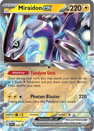 Miraidon ex 028  - Holofoil SV Scarlet & Violet Promo Cards - Promo