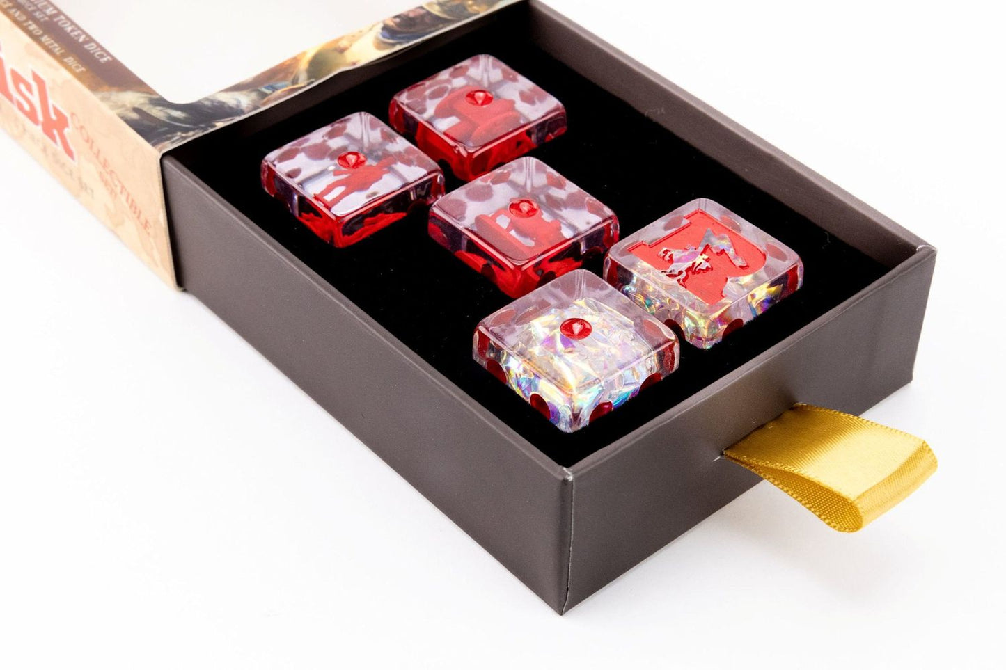 Oversized Risk Dice Set: Token Inclusions (22mm)