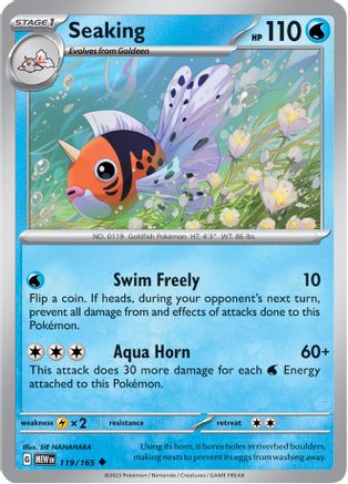 Seaking 119/165  SV Scarlet & Violet 151 - Uncommon