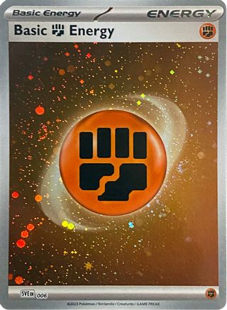 Basic Fighting Energy (Cosmos Holo) 006  - Holofoil SV01 Scarlet & Violet Base Set - Common