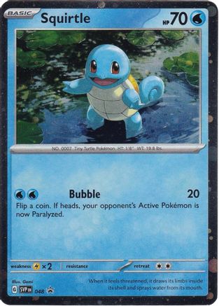 Squirtle 048  - Holofoil SV Scarlet & Violet Promo Cards - Promo