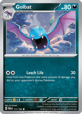 Golbat 111/182  - Reverse Holofoil SV04 Paradox Rift - Common