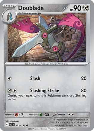 Doublade 132/182  - Reverse Holofoil SV04 Paradox Rift - Common