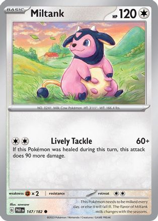 Miltank 147/182  - Reverse Holofoil SV04 Paradox Rift - Common