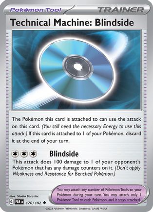 Technical Machine: Blindside 176/182  - Reverse Holofoil SV04 Paradox Rift - Uncommon