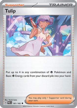 Tulip 181/182  - Reverse Holofoil SV04 Paradox Rift - Uncommon