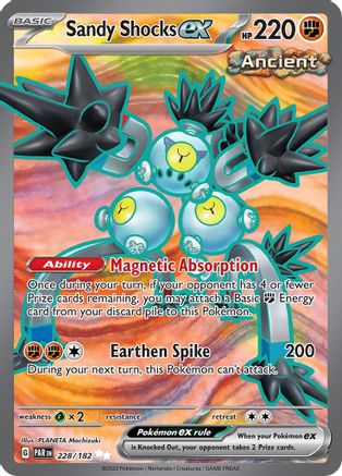 Sandy Shocks ex 228/182  - Holofoil SV04 Paradox Rift - Ultra Rare