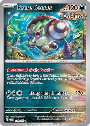 Brute Bonnet 123/182  - Holofoil SV Scarlet & Violet Promo Cards - Rare