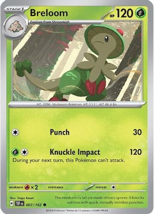 Breloom 007/162  SV05 Temporal Forces - Common