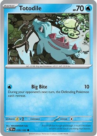 Totodile 039/162  - Reverse Holofoil SV05 Temporal Forces - Common
