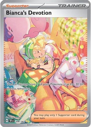 Bianca's Devotion 209/162 - Holofoil SV05 Temporal Forces - Special Illustration Rare