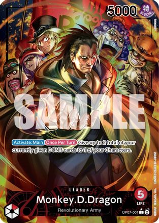 Monkey.D.Dragon (001) (Parallel) (OP07-001) - 500 Years in the Future Foil