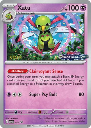 Xatu 059  - Holofoil SV Scarlet & Violet Promo Cards - Promo