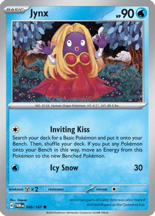 Jynx 046/167 - Reverse Holofoil SV06 Twilight Masquerade - Common