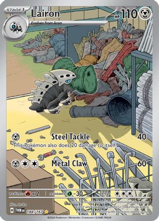 Lairon 184/167  - Holofoil SV06 Twilight Masquerade - Illustration Rare