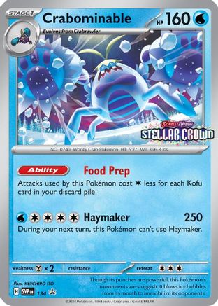 Crabominable 134/142  - Holofoil SV Scarlet & Violet Promo Cards - Promo