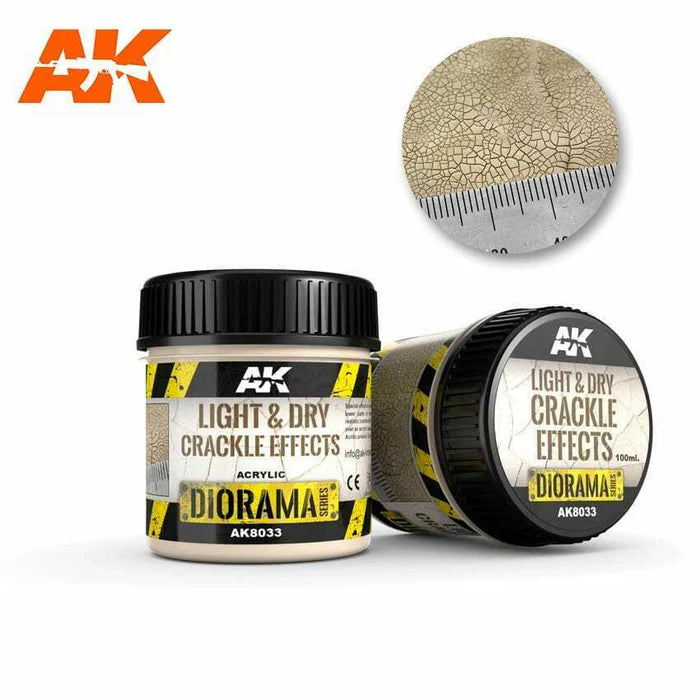 AK Interactive | Light & Dry Crackle Effects 100ml