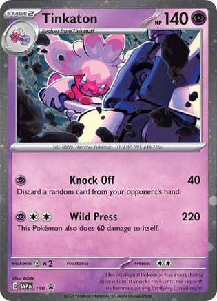 Tinkaton 140  - Holofoil SV Scarlet & Violet Promo Cards - Promo