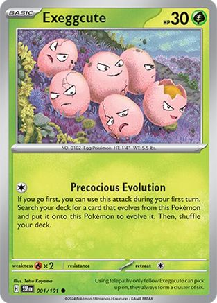 Exeggcute 001/191  SV08 Surging Sparks - Common