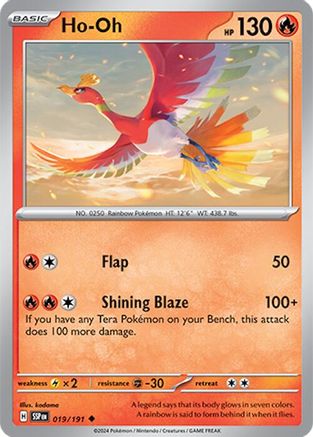 Ho-Oh 019/191  SV08 Surging Sparks - Uncommon