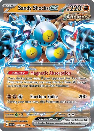 Sandy Shocks ex 056/131  - Holofoil SV Prismatic Evolutions - Double Rare