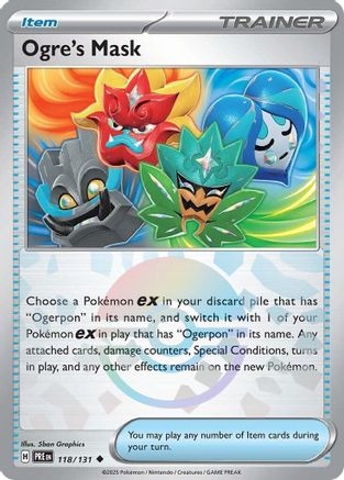 Ogre's Mask (Poke Ball Pattern) 118/131 - Holofoil SV Prismatic Evolutions - Uncommon