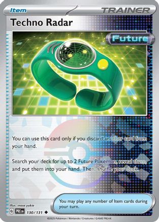 Techno Radar (Poke Ball Pattern) 130/131  - Holofoil SV Prismatic Evolutions - Uncommon